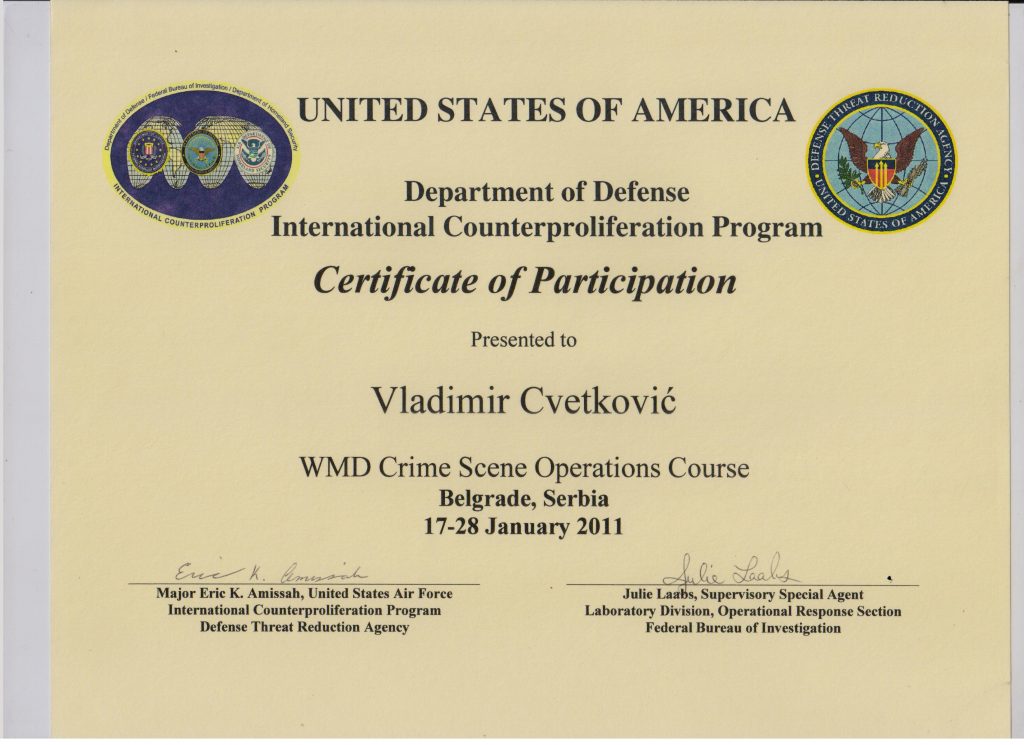 Prof. Dr. Vladimir M. Cvetković – Disaster Risk Management Expert Vladimir M. Cvetković – Expertise in Disaster Risk Management and Security