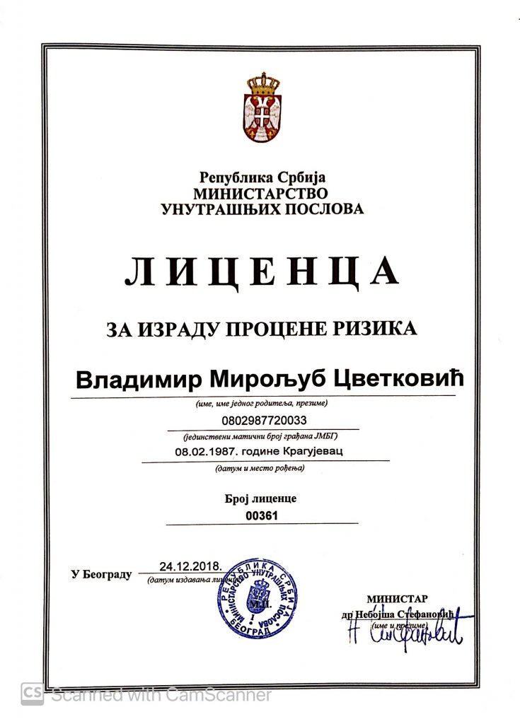 Prof. Dr. Vladimir M. Cvetković – Disaster Risk Management Expert Vladimir M. Cvetković – Expertise in Disaster Risk Management and Security