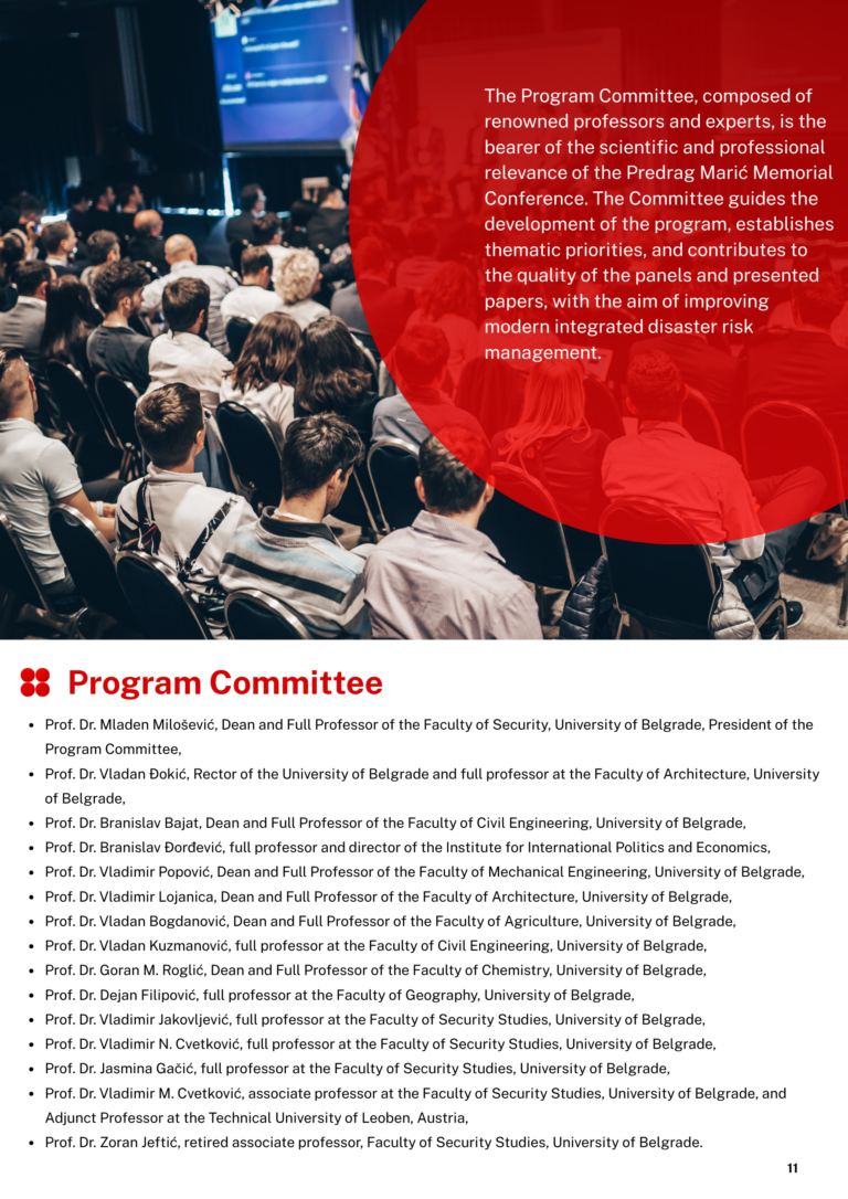 At the same time, the collection can contribute to networking institutions and individuals, the identification of priority topics for intersectoral cooperation, and the transfer of good practices from local, national, and international frameworks.
This publication will likely stimulate critical reflection on the challenges faced by communities and protection and rescue systems, and encourage the implementation of innovative, evidence-based solutions that respect the principles of prevention, responsibility, and sustainability. May this conference and its outcomes be a continuation of the idea that the best solutions are built together — at the intersection of knowledge, experience, and responsibility, in partnership between science and practice, and in the service of a safer, more resilient, and more united society.

With respect

Editor
Prof. Dr. Vladimir M. Cvetković, University of Belgrade, Faculty of Security, Belgrade, Serbia.
vmc@fb.bg.ac.rs; vladimir.cvetkovic@vmcdrm.com.
www.vmcdrm.com/