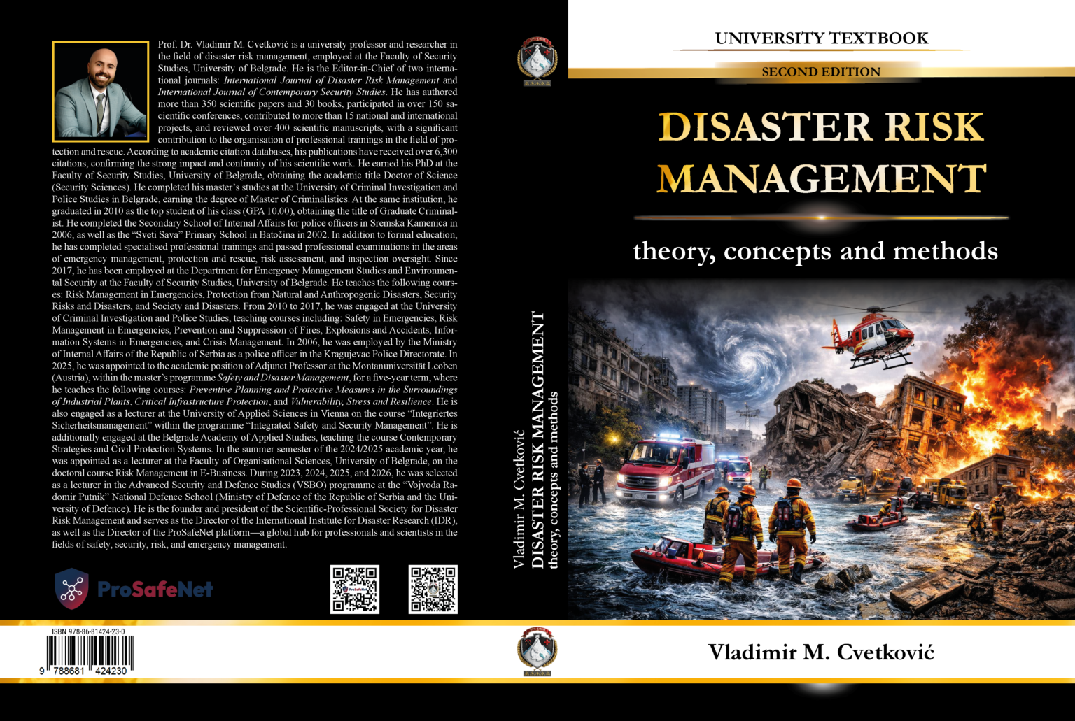 Cvetković, V. (2026). Upravljanje rizicima od katastrofa: teorija, koncepti i metode [Disaster Risk Management: Theory, Concepts and Methods]. Scientific-Professional Society for Disaster Risk Management, Belgrade.
